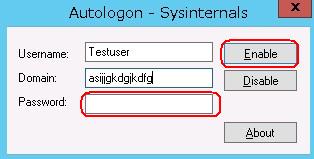 Autologon-Sysinternals